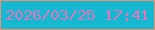 文字の大きさ：3、枠の色：f38f6c、背景の色：15b8d0、文字の色：df77bd 無料ブログパーツのブログ時計