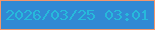 文字の大きさ：5、枠の色：f3966c、背景の色：3189d4、文字の色：27b9db 無料ブログパーツのブログ時計
