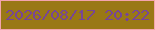 文字の大きさ：5、枠の色：f3a4ad、背景の色：997815、文字の色：774596 無料ブログパーツのブログ時計