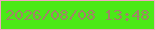 文字の大きさ：4、枠の色：f3a6c1、背景の色：4be917、文字の色：a28267 無料ブログパーツのブログ時計