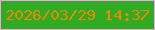 文字の大きさ：2、枠の色：f3a6df、背景の色：2fac24、文字の色：e98904 無料ブログパーツのブログ時計