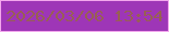 文字の大きさ：3、枠の色：f3a7ed、背景の色：9e36b7、文字の色：985f54 無料ブログパーツのブログ時計