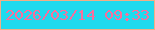 文字の大きさ：3、枠の色：f3ae86、背景の色：1fdaee、文字の色：f96e9c 無料ブログパーツのブログ時計