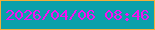 文字の大きさ：1、枠の色：f3af3a、背景の色：0ba0ab、文字の色：f511f1 無料ブログパーツのブログ時計