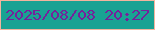 文字の大きさ：5、枠の色：f3b49e、背景の色：19a293、文字の色：75219b 無料ブログパーツのブログ時計