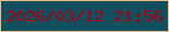 文字の大きさ：4、枠の色：f3be88、背景の色：114f5e、文字の色：a30413 無料ブログパーツのブログ時計