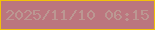 文字の大きさ：3、枠の色：f3c109、背景の色：bb767e、文字の色：bb9792 無料ブログパーツのブログ時計