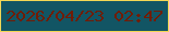 文字の大きさ：4、枠の色：f3d755、背景の色：125564、文字の色：711c05 無料ブログパーツのブログ時計