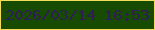 文字の大きさ：3、枠の色：f3dd5a、背景の色：174b00、文字の色：2f1d57 無料ブログパーツのブログ時計
