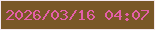 文字の大きさ：5、枠の色：f3e8ee、背景の色：795726、文字の色：e45fa8 無料ブログパーツのブログ時計