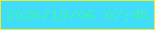 文字の大きさ：1、枠の色：f3ea23、背景の色：40dcf9、文字の色：3cf2b4 無料ブログパーツのブログ時計