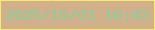 文字の大きさ：2、枠の色：f3ee6a、背景の色：d1b08b、文字の色：87d09c 無料ブログパーツのブログ時計