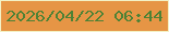 文字の大きさ：3、枠の色：f3f1c5、背景の色：e69545、文字の色：4e8235 無料ブログパーツのブログ時計