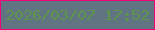 文字の大きさ：1、枠の色：f4027a、背景の色：617481、文字の色：5c954b 無料ブログパーツのブログ時計