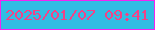 文字の大きさ：4、枠の色：f423f2、背景の色：31bde3、文字の色：f34287 無料ブログパーツのブログ時計
