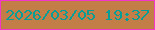 文字の大きさ：3、枠の色：f435c9、背景の色：c37e47、文字の色：079e98 無料ブログパーツのブログ時計