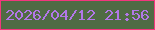 文字の大きさ：3、枠の色：f4367d、背景の色：506b44、文字の色：b377e9 無料ブログパーツのブログ時計