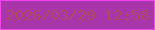 文字の大きさ：1、枠の色：f443ec、背景の色：a935ab、文字の色：af4860 無料ブログパーツのブログ時計