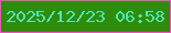 文字の大きさ：4、枠の色：f44fc3、背景の色：2f8c0a、文字の色：4ee7b7 無料ブログパーツのブログ時計