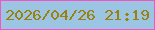 文字の大きさ：3、枠の色：f455c3、背景の色：9cc5e4、文字の色：9b800d 無料ブログパーツのブログ時計