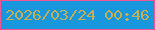 文字の大きさ：2、枠の色：f45693、背景の色：1897dd、文字の色：c1ae56 無料ブログパーツのブログ時計