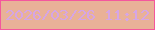文字の大きさ：4、枠の色：f4579d、背景の色：e9b198、文字の色：d5a5e5 無料ブログパーツのブログ時計
