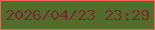 文字の大きさ：3、枠の色：f4615b、背景の色：526c29、文字の色：7e2633 無料ブログパーツのブログ時計