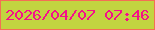 文字の大きさ：1、枠の色：f46f54、背景の色：c2d440、文字の色：f5118a 無料ブログパーツのブログ時計