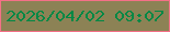 文字の大きさ：5、枠の色：f47087、背景の色：8c8255、文字の色：008845 無料ブログパーツのブログ時計