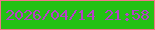 文字の大きさ：4、枠の色：f47488、背景の色：24c113、文字の色：b63fc7 無料ブログパーツのブログ時計