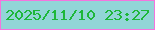 文字の大きさ：3、枠の色：f474de、背景の色：92d5d7、文字の色：1db73a 無料ブログパーツのブログ時計