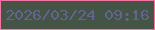 文字の大きさ：3、枠の色：f475a2、背景の色：445545、文字の色：646392 無料ブログパーツのブログ時計