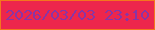 文字の大きさ：1、枠の色：f4761d、背景の色：ed264c、文字の色：8935a5 無料ブログパーツのブログ時計