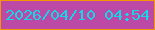 文字の大きさ：3、枠の色：f49601、背景の色：bd49a6、文字の色：12d8e9 無料ブログパーツのブログ時計