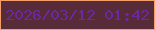 文字の大きさ：5、枠の色：f49e6c、背景の色：572b38、文字の色：6d27a0 無料ブログパーツのブログ時計