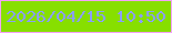 文字の大きさ：1、枠の色：f4a1f6、背景の色：87df00、文字の色：8b9ff9 無料ブログパーツのブログ時計
