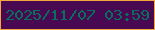 文字の大きさ：5、枠の色：f4a73a、背景の色：490852、文字の色：08705a 無料ブログパーツのブログ時計