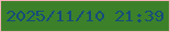 文字の大きさ：4、枠の色：f4b1ba、背景の色：3c812a、文字の色：154c7a 無料ブログパーツのブログ時計