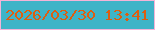 文字の大きさ：3、枠の色：f4b4d7、背景の色：3eb4c7、文字の色：de5e10 無料ブログパーツのブログ時計