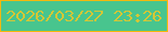文字の大きさ：2、枠の色：f4b80d、背景の色：48c58e、文字の色：d4c735 無料ブログパーツのブログ時計