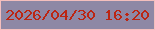 文字の大きさ：2、枠の色：f4bfbd、背景の色：8e88a5、文字の色：bc2512 無料ブログパーツのブログ時計