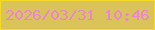 文字の大きさ：1、枠の色：f4da25、背景の色：dac459、文字の色：ea84d9 無料ブログパーツのブログ時計