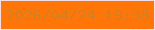 文字の大きさ：3、枠の色：f4dee6、背景の色：ff7507、文字の色：d38022 無料ブログパーツのブログ時計