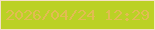 文字の大きさ：2、枠の色：f4e0c7、背景の色：bbd125、文字の色：e2bc52 無料ブログパーツのブログ時計