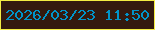 文字の大きさ：4、枠の色：f4ed43、背景の色：341a0f、文字の色：0094ca 無料ブログパーツのブログ時計