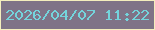 文字の大きさ：1、枠の色：f4eebd、背景の色：7f7387、文字の色：74d4dc 無料ブログパーツのブログ時計