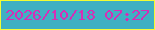 文字の大きさ：4、枠の色：f4fc34、背景の色：40b0c3、文字の色：d62db6 無料ブログパーツのブログ時計