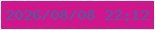 文字の大きさ：1、枠の色：f4fdec、背景の色：d1168d、文字の色：4b5ea2 無料ブログパーツのブログ時計