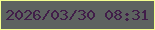 文字の大きさ：4、枠の色：f4ff90、背景の色：5d6360、文字の色：411e49 無料ブログパーツのブログ時計
