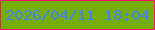 文字の大きさ：5、枠の色：f51261、背景の色：75ae08、文字の色：4484f2 無料ブログパーツのブログ時計